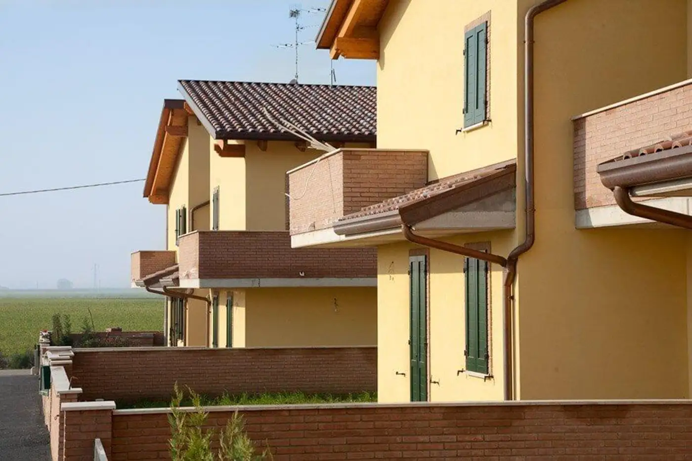 Finiture esterne di una casa a Ferrara